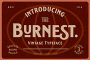 Burnest, a Font by Adam Fathony (Thumbnail 1 of 12)