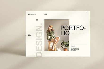 Design Portfolio and Resume Template, a Brochure Template by ArtisanaAura