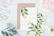 Floral Watercolor Wedding Invitation, an Invitation Template by Love Design (Thumbnail 4 of 7)