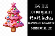 Watercolor Pink Gingerbread Clipart, an Illustration by Designking (Thumbnail 4 of 5)