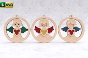 Angel Ornament 3D Layered SVG Cut, an Object Graphic by pixaroma (Thumbnail 6 of 10)