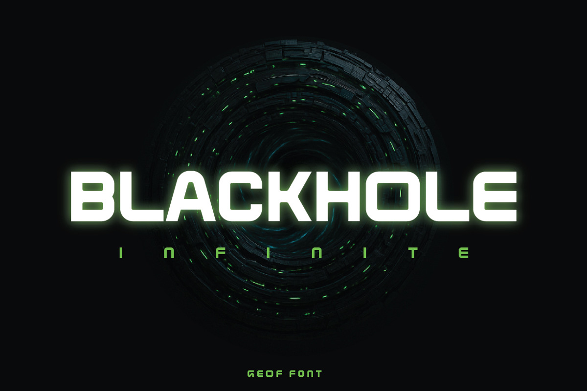 Geof – Futuristic Tech Display Font, a Sans Serif Font by Typebae (Photo 4 of 8)