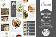 Recipe Book Template Bundle, a Templates & Theme by Marketing Templates Co. (Thumbnail 1 of 18)