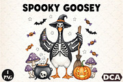 Spooky Goosey,Skeleton Goose Png,Fun, an Illustration by DreamCafeArt (Thumbnail 1 of 7)