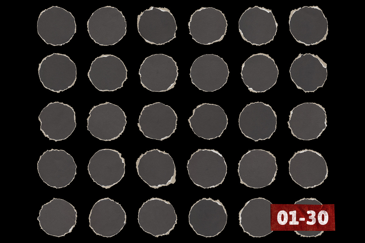Ripped Paper Circles Mockup Pack, a Texture Graphic by BORT GRAPHIC