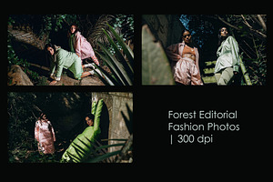 Forest Editorial Fashion Photos, a Person Illustration by StockVerse Creative