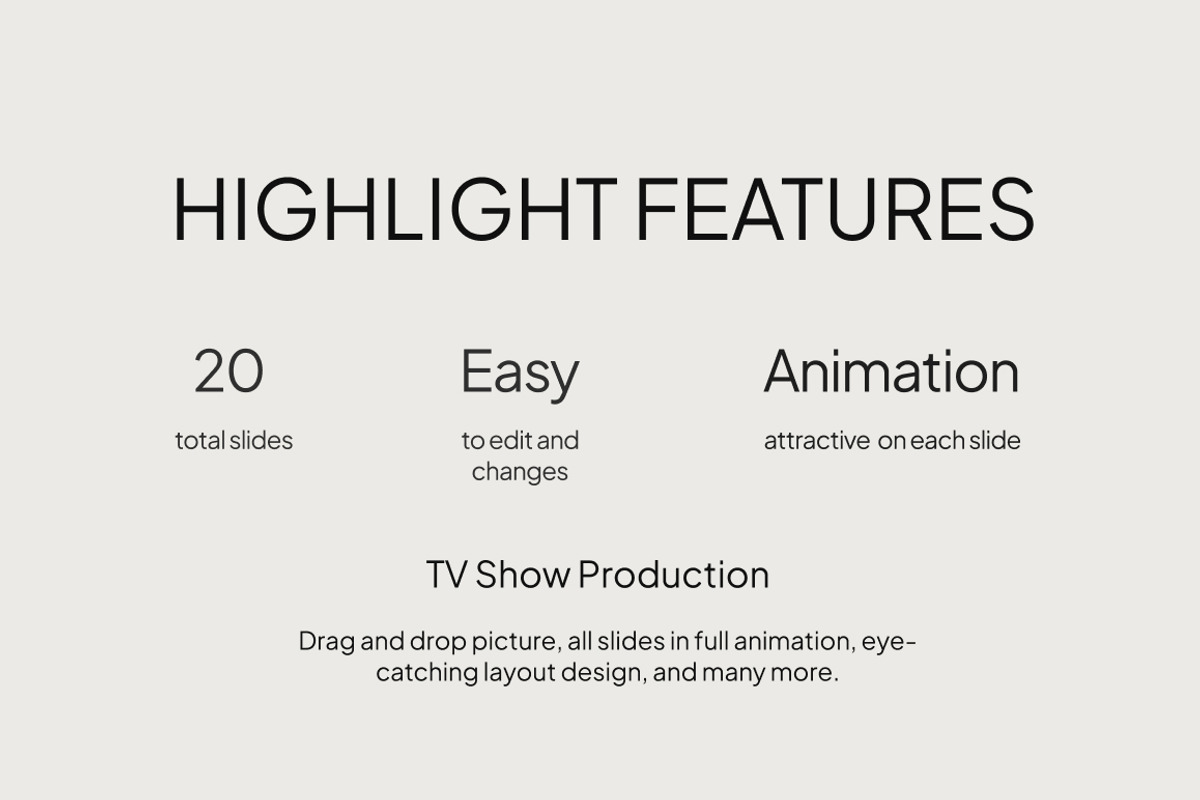 TV Show Production PowerPoint, a Presentation Template by Loin Studio (Photo 2 of 4)