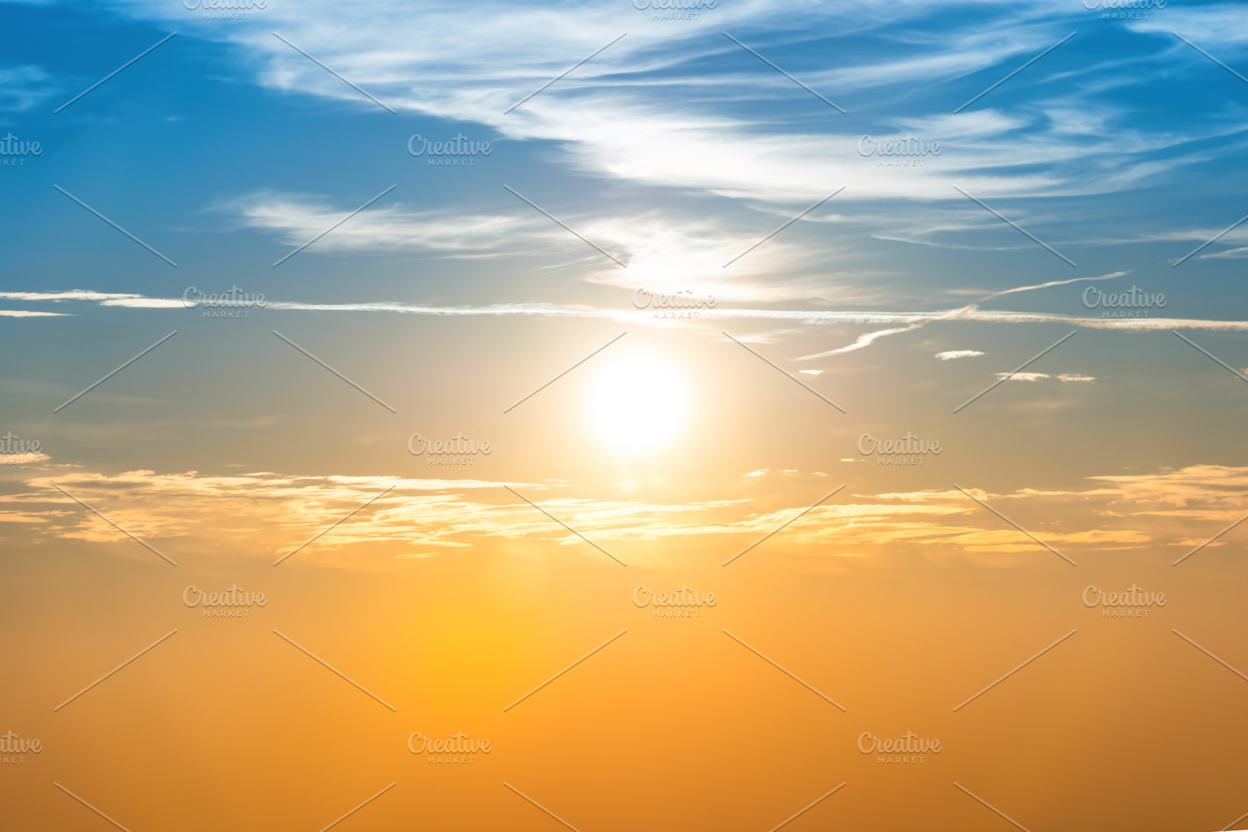 Sunset in the sky stock photo containing sunset and sky, a Nature Photo by Vapi