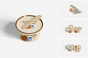 Ice Cream Cup Mockup, a Product Mockup by MrLetters (Thumbnail 1 of 5)