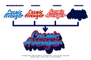 Cosmic Avenger | Handwritten Font, a Handwritten Font by Aveni Letter Type (Thumbnail 10 of 12)