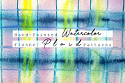 Hand Drawn Watercolor Plaid Patterns, a Graphic by YifeiFang (Thumbnail 1 of 4)