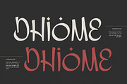 Dhiome - Display Typeface, a Sans Serif Font by Maculinc Type (Thumbnail 9 of 9)
