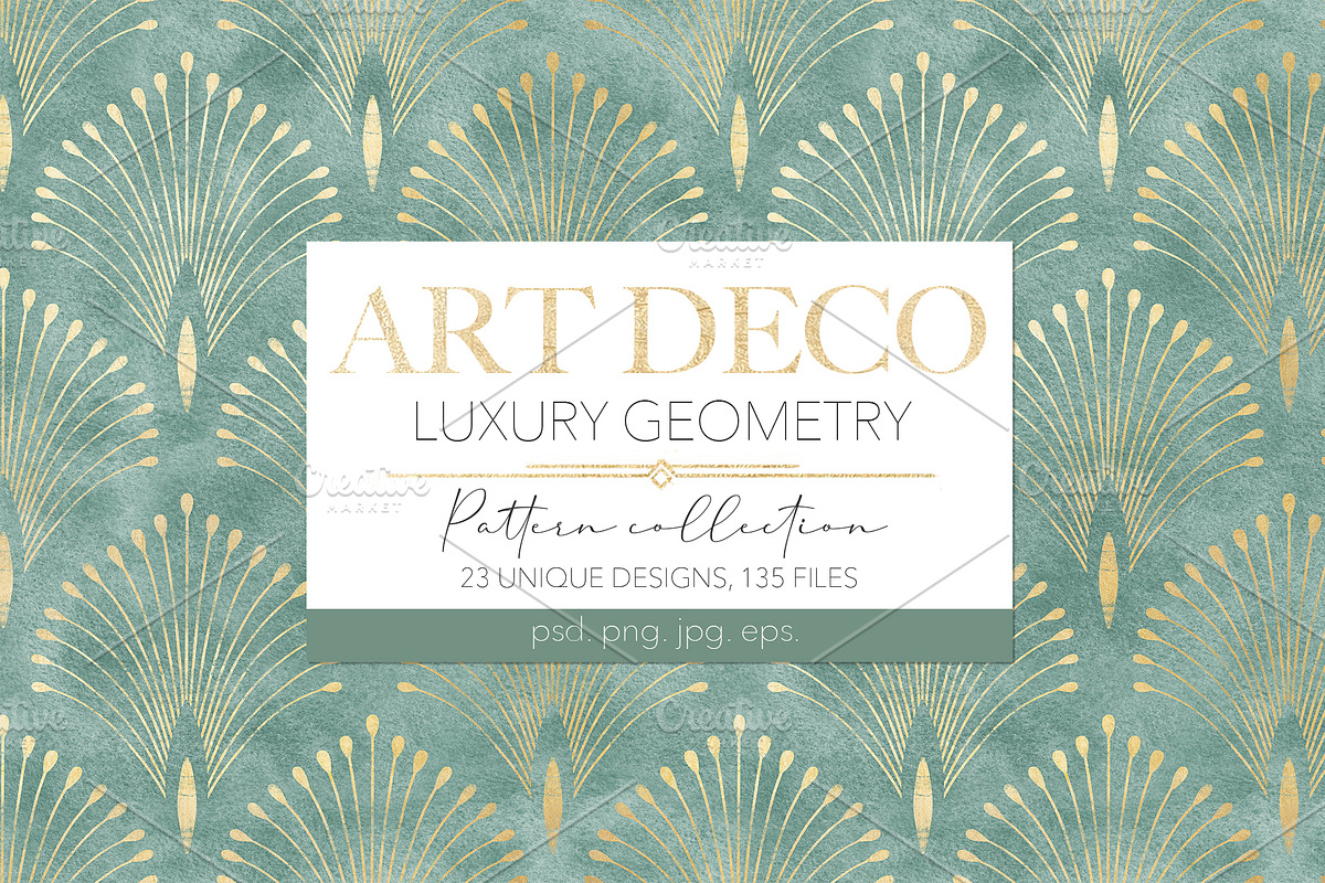 ART DECO Geometry Patterns, a Pattern Graphic by Alisa Fimen Design (Photo 1 of 12)
