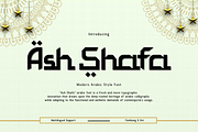 Ash Shafa – Modern Arabic Style Font, a Handwritten Font by overlaytemplates (Thumbnail 1 of 5)