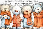 Whimsical Cute Valentines Teddy Bear, an Illustration by Canvas Craft (Thumbnail 1 of 6)