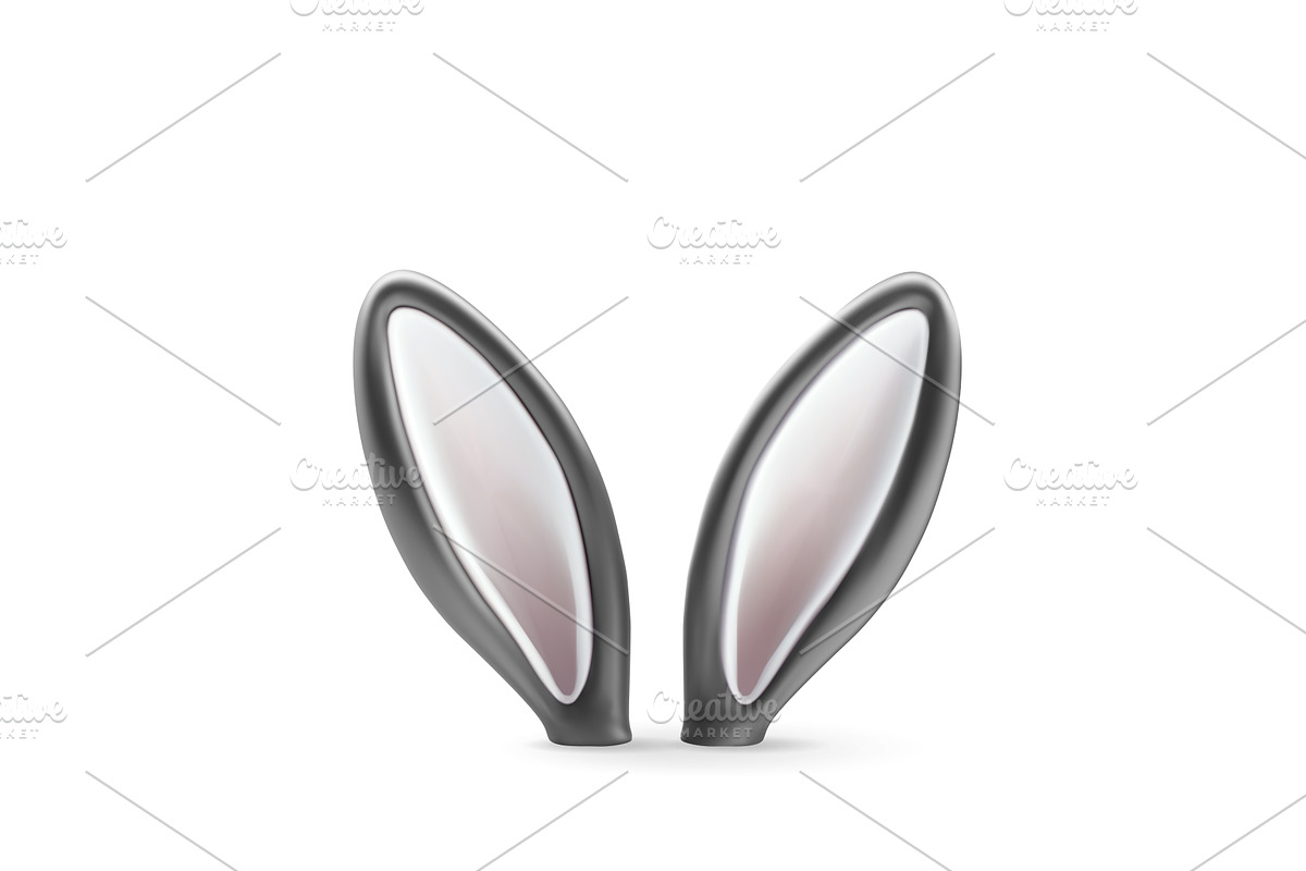 3D rabbit easter ears isolated on, an Object Illustration by Abscent