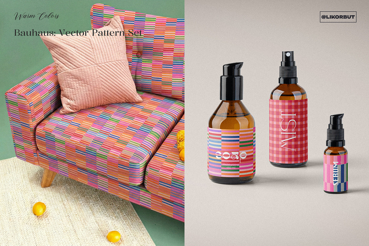 Bauhaus Modern Geometric Patterns, a Pattern Graphic by likorbut (Photo 3 of 10)