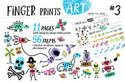 Finger prints ART (part 3), an Animal Illustration by Alena Razumova (Thumbnail 1 of 12)