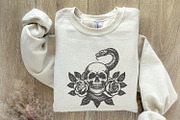 Skull Snake PNG, Floral Skull, an Illustration by SharpMarketplace (Thumbnail 8 of 9)