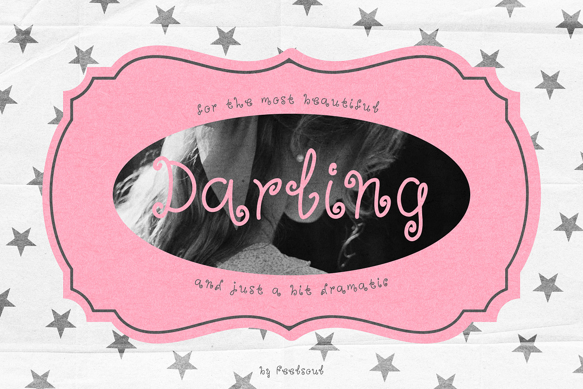 Darling Girly Font, a Handwritten Font by Feelsoul (Photo 1 of 9)