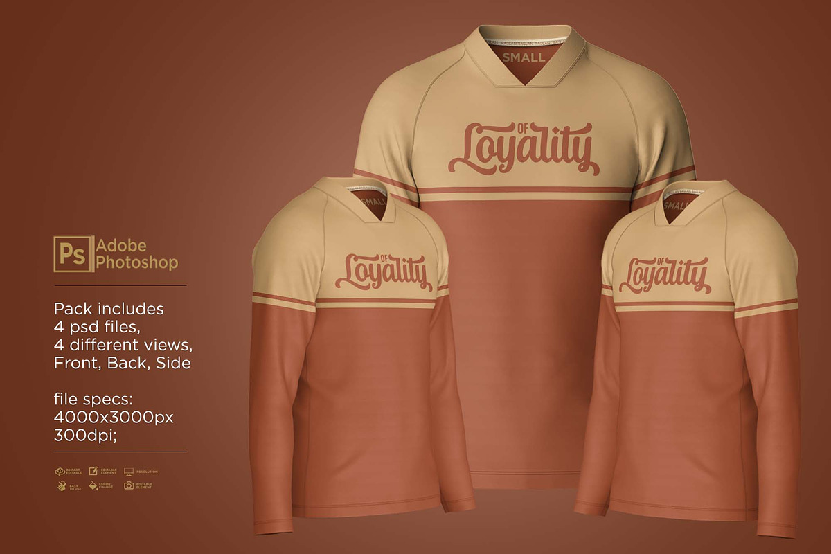 T-Shirt Neck VU L Raglan Mockup, a Shirt Mockup by Nanggroe Scripting (Photo 4 of 9)