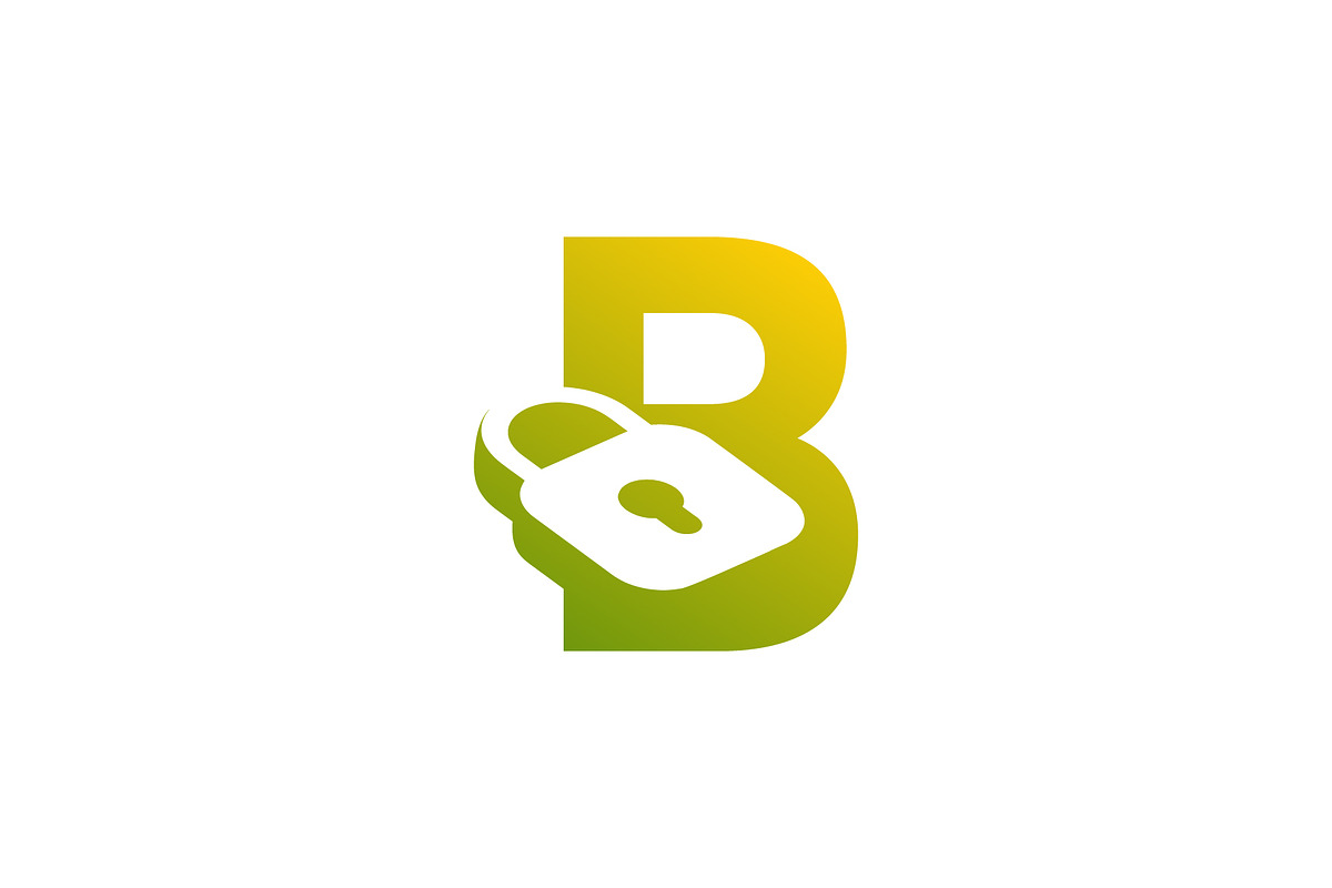 modern initial letter B padlock logo, a Branding & Logo Template by Rasagama Studio