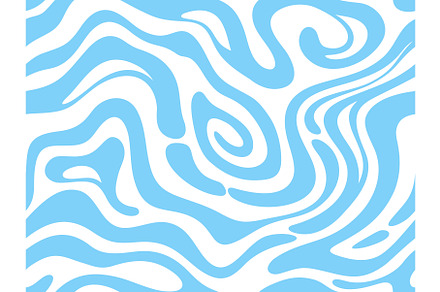 Groovy psychedelic water pattern, a Decorative Illustration by Buch&Bee