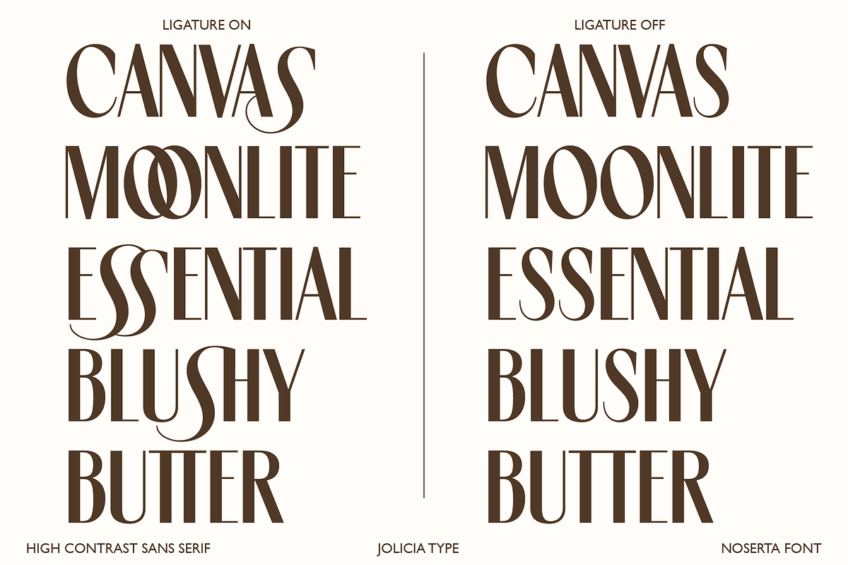 Noserta | Modern Sans, a Sans Serif Font by Jolicia Type (Photo 3 of 14)