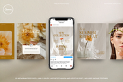 Flora Aesthetic Instagram Feed Posts, a Social Media Template by Twelve Four Studio (Thumbnail 2 of 9)