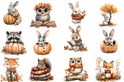 Watercolor Woodland Clipart, an Illustration by Designworld (Thumbnail 3 of 5)
