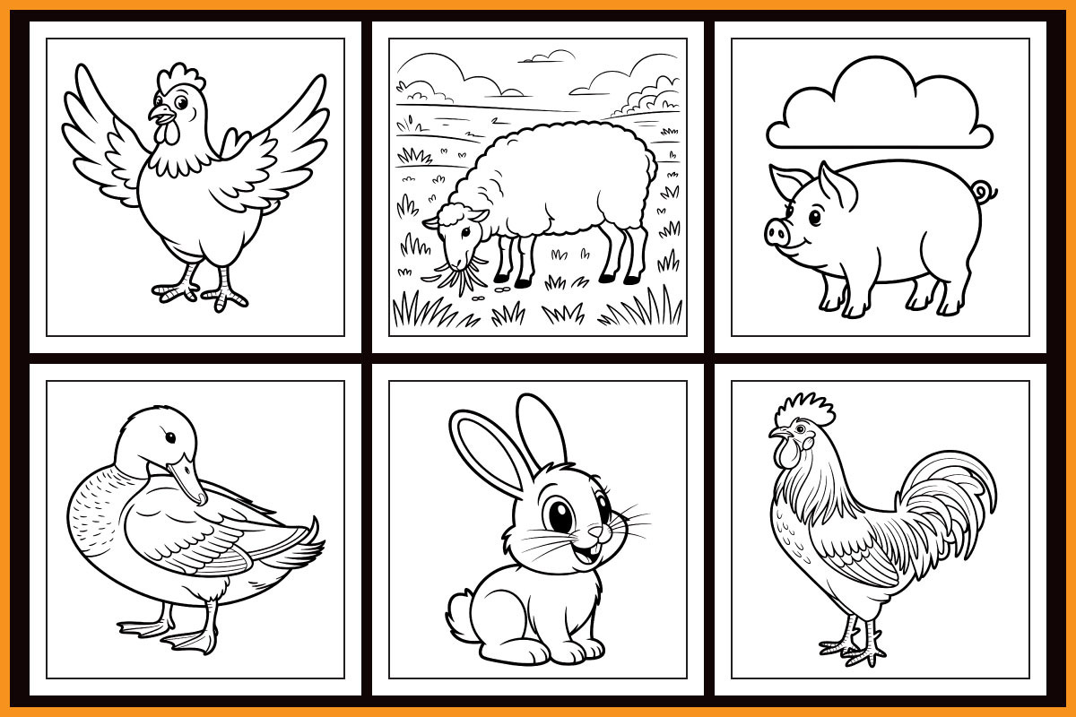 Comfy Farm Bold & Easy Coloring Book, a Pattern Graphic by protabsorkar11 (Photo 3 of 5)