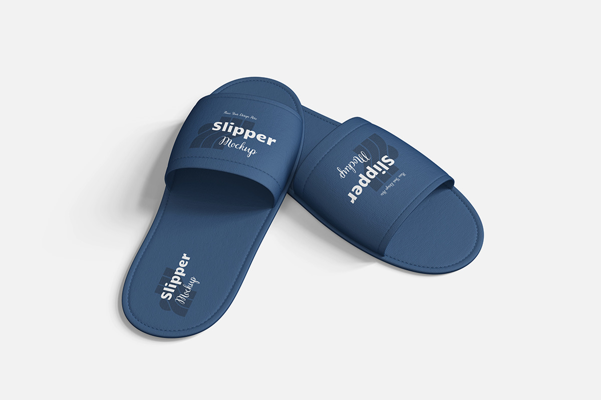 Hotel Slipper Mockup, an Advertising Mockup by Indah (Photo 2 of 6)
