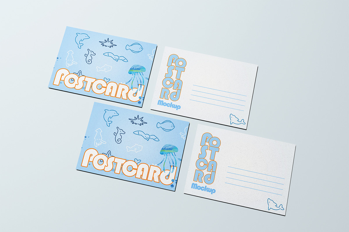 Postcard / Greeting Card Mockups, a Mockup by Defa Visual (Photo 8 of 13)