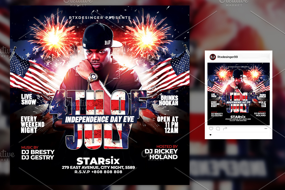 4th of July Flyer, a Flyer Template by RTXdesinger99 (Photo 2 of 3)