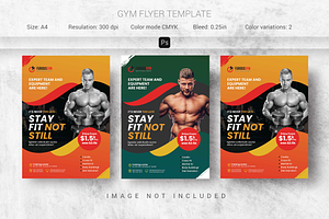 Fitness Trainer Flyer Template, a Flyer Template by Creativpixl