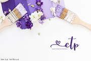 Auttie Calligraphy Font with Hearts, a Script Font by Beck McCormick (Thumbnail 6 of 8)