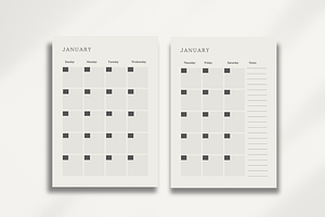 Undated Yearly Digital Planner