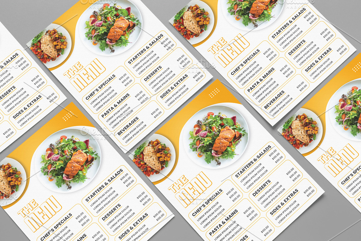 Modern A4 Food Menu Template, a Brochure Template by vectorlnk (Photo 6 of 6)