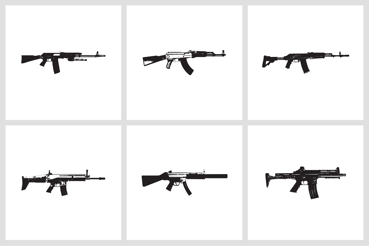 Vector Automatic Guns, an Illustration by RuleByArt