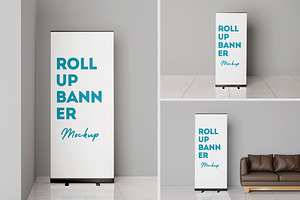 Roll-Up Banner Mockup, an Advertising Mockup by Getdesign
