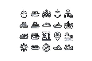 Water transportation vehicles, a Transportation Illustration by pikepicture