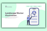 Website hero vector illustration., a Landing Page Template by Hi Dream (Thumbnail 5 of 6)