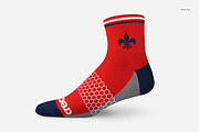 Athletic Socks 3 Types Mockup Set, a Product Mockup by Creatsy (Thumbnail 3 of 7)