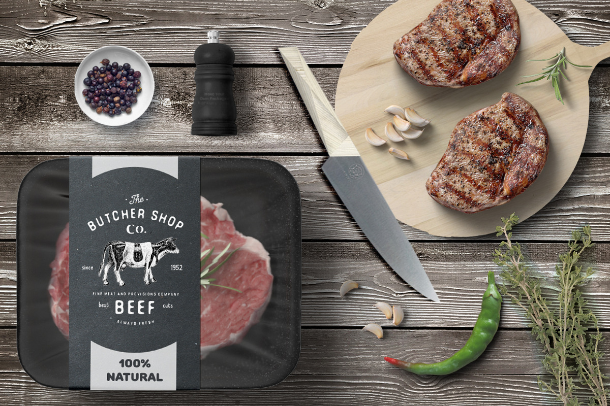 Farm Animal Logo Templates Set, an Animal Illustration by Lemon Workshop (Photo 4 of 6)