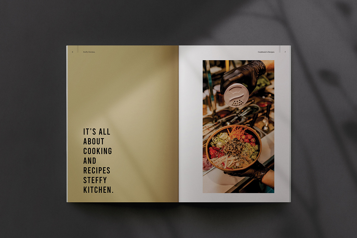 Cookbook / Recipe Book, a Brochure Template by Symie Design (Photo 3 of 9)
