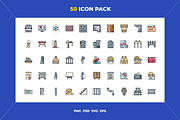 Architecture icons, an Outline Icon by Wencory (Thumbnail 1 of 2)
