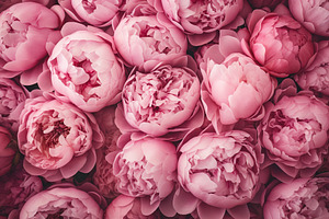 Background of pink peony flowers, a Nature Photo by AlyaAnd