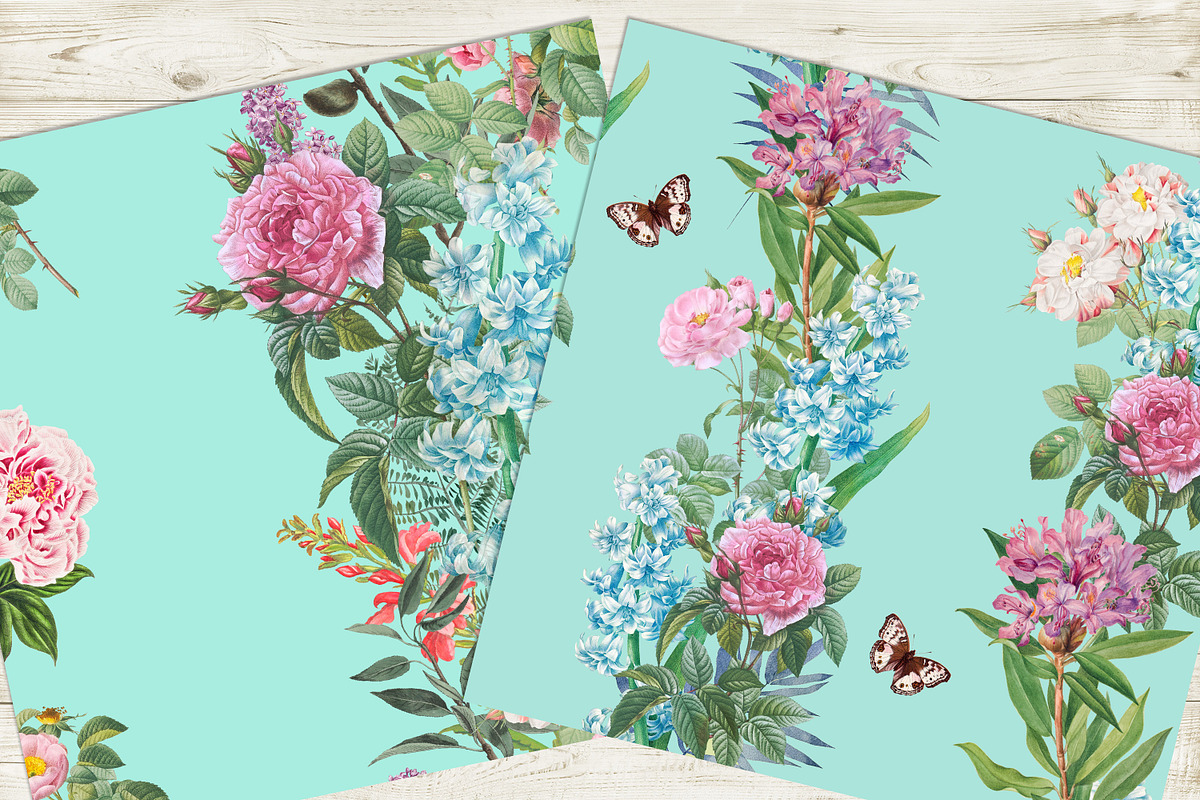 Vintage pink Digital Paper, a Pattern Graphic by NastiaDesignsPrints (Photo 10 of 10)