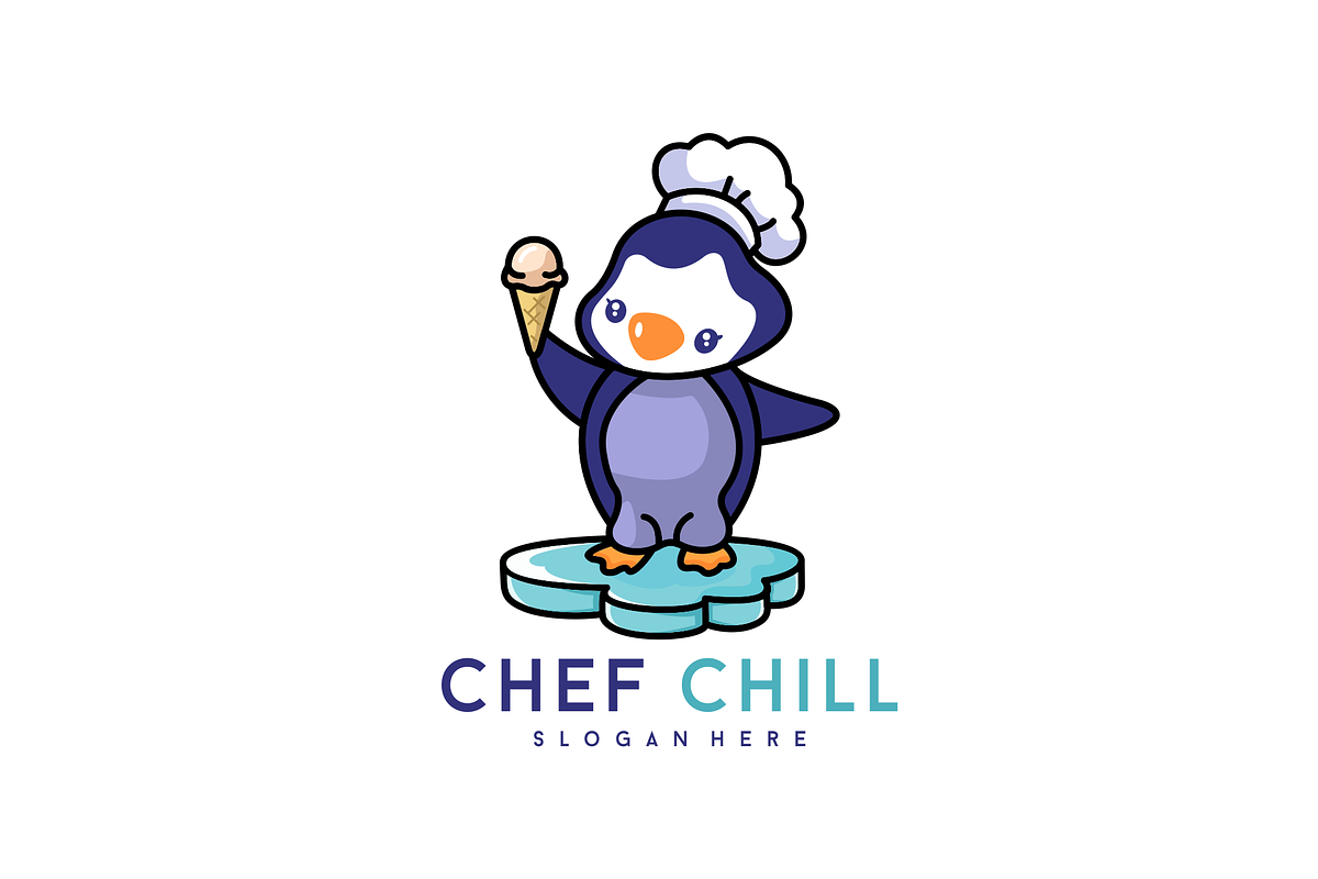 Pingwin Chef Logo Design Vector, a Branding & Logo Template by agusariyadi