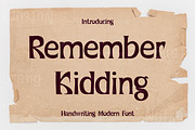 Remember Kidding, a Script Font by N Nakorn Creative (Thumbnail 1 of 7)